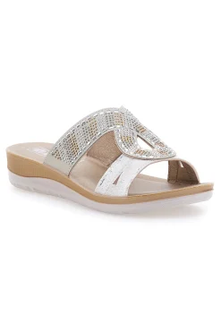 Ciabatte bianche con strass 42BV-INBLU Online