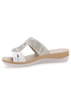 Ciabatte bianche con strass 42BV-INBLU Online