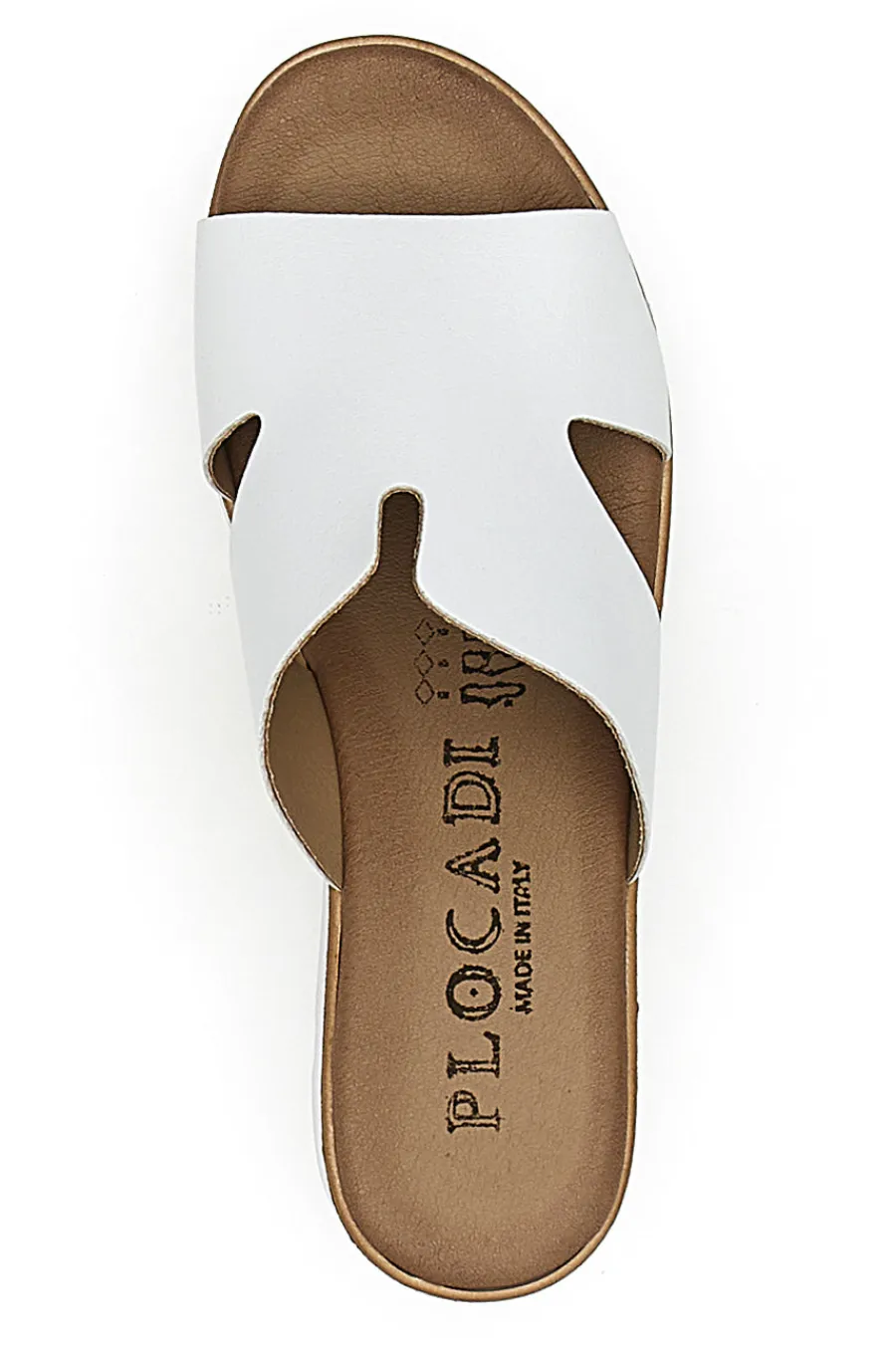 Ciabatte Bianche con Zeppa 11071242-PLOCADI Clearance