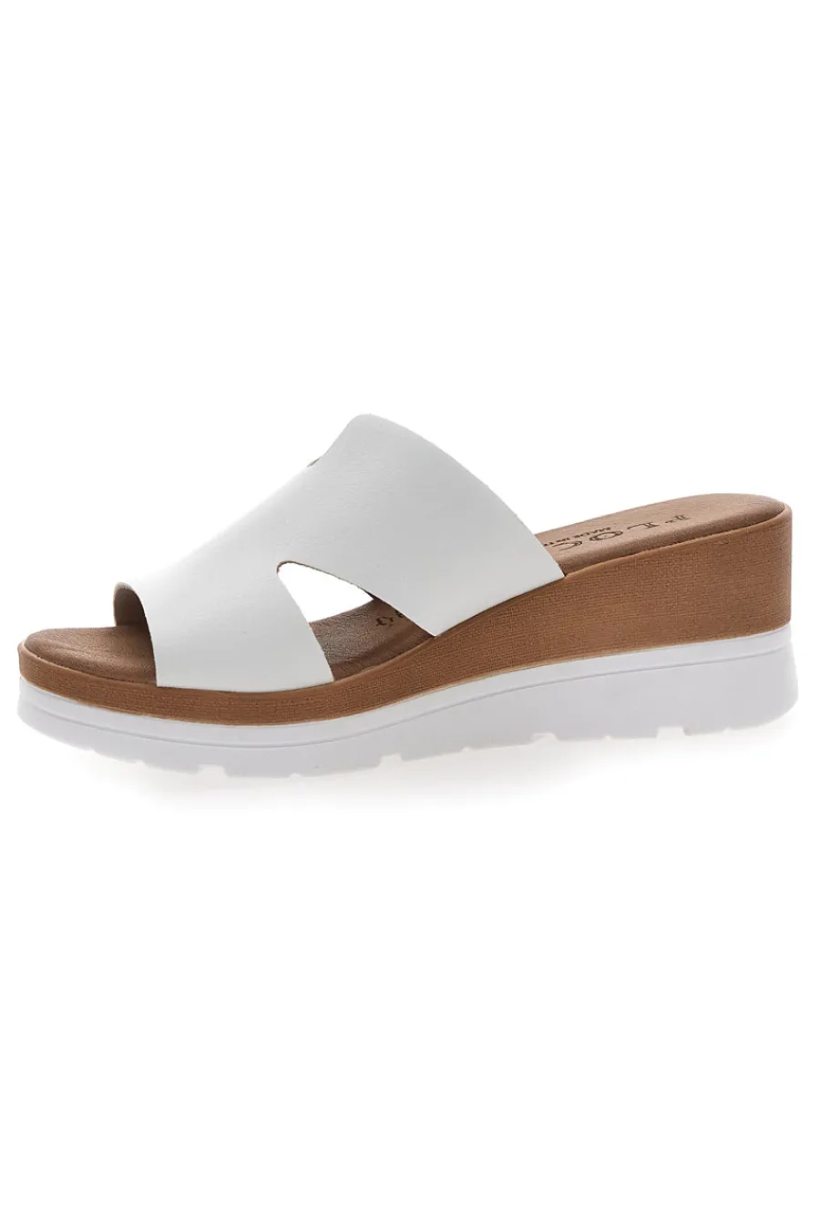 Ciabatte Bianche con Zeppa 11071242-PLOCADI Clearance