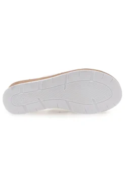Ciabatte Bianche con Zeppa 11071242-PLOCADI Clearance