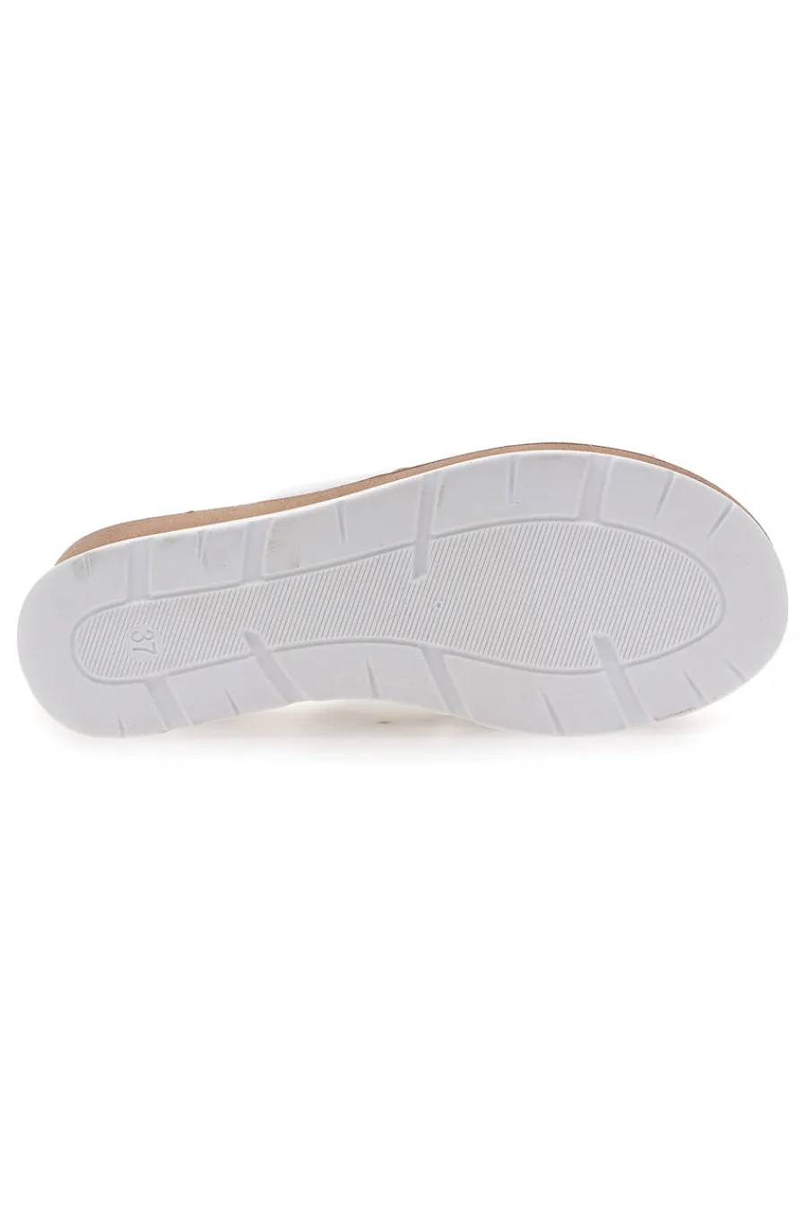 Ciabatte Bianche con Zeppa 11071242-PLOCADI Clearance