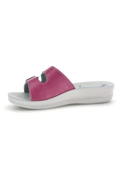 Ciabatte bianche e fucsia con doppia fibbia 62 VR-INBLU Best