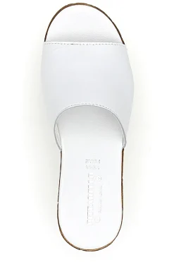 Ciabatte Bianchi con Fascia in Pelle Made in Italy 233170428-PITTARELLO Hot