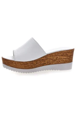 Ciabatte Bianchi con Fascia in Pelle Made in Italy 233170428-PITTARELLO Hot