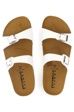 Ciabatte Bianco doppia fascia 335A006SR-PITTARELLO TIERRA Sale