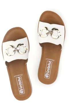 Ciabatte Bianco Morsetto Metallizzato 20 ZO-INBLU Best