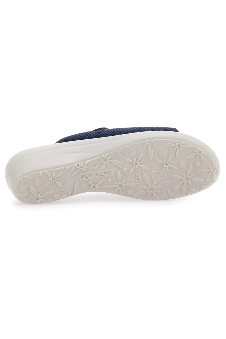 Ciabatte blu a punta aperta con sottopiede in pelle T4429FE-FLY FLOT Clearance