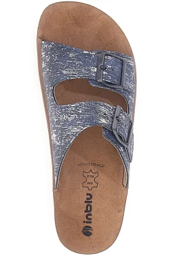 Ciabatte blu con doppia fibbia comfort 50 CP-INBLU Hot
