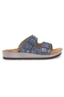 Ciabatte blu con doppia fibbia comfort 50 CP-INBLU Hot