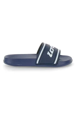 Ciabatte blu con logo MIDWAY IV SLIDE JR-LOTTO Online
