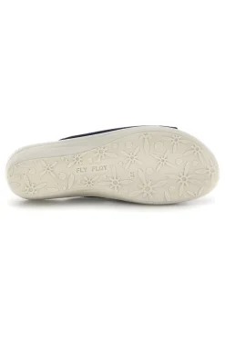 Ciabatte blu con sottopiede in vera pelle antiscivolo 90T40429FE-FLY FLOT Best