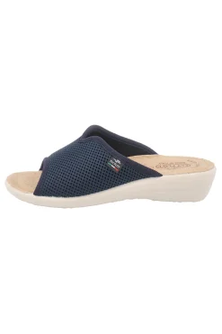 Ciabatte blu con sottopiede in vera pelle antiscivolo 90T40429FE-FLY FLOT Best