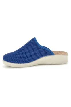 Ciabatte blu con sottopiede in vera pelle antiscivolo 90830368FE-FLY FLOT Clearance