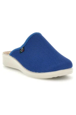 Ciabatte blu con sottopiede in vera pelle antiscivolo 90830368FE-FLY FLOT Clearance