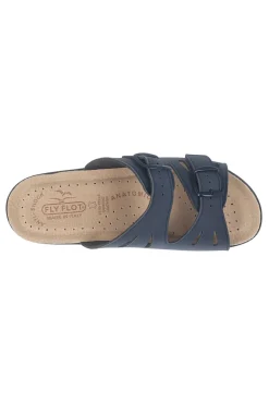 Ciabatte blu con sottopiede in vera pelle antiscivolo 90160008CE-FLY FLOT Discount