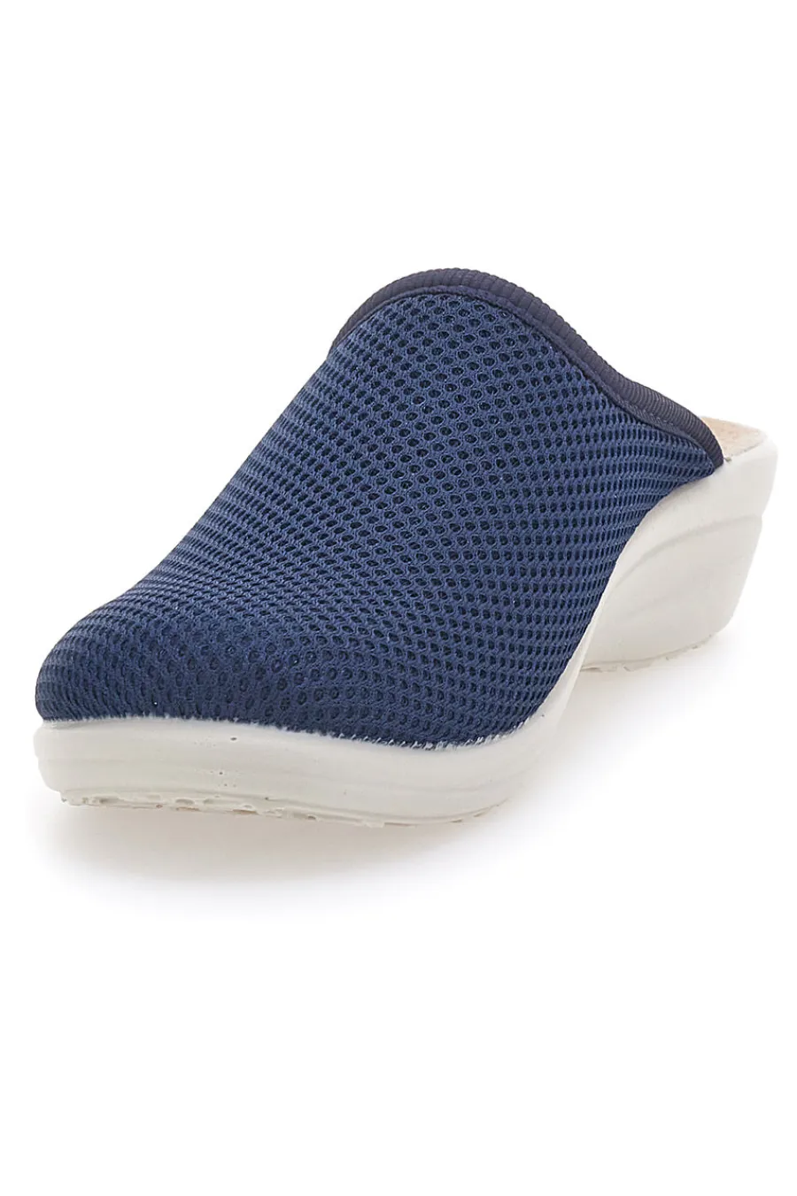 Ciabatte blu con sottopiede in pelle T4368FE-FLY FLOT