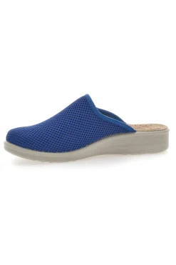 Ciabatte Blu con Sottopiede in Pelle 83368FE-FLY FLOT Discount