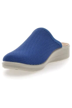 Ciabatte Blu con Sottopiede in Pelle 83368FE-FLY FLOT Discount