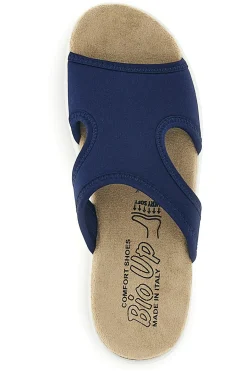 Ciabatte blu con suola antiscivolo e soletta comfort very soft 10-BIO UP Outlet