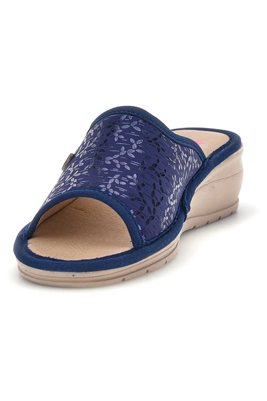 Ciabatte Blu con zeppa comfort 7555-LINEA COMODA Best