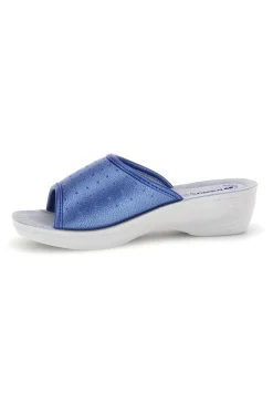 Ciabatte blu con zeppa 45N PL-INBLU Outlet