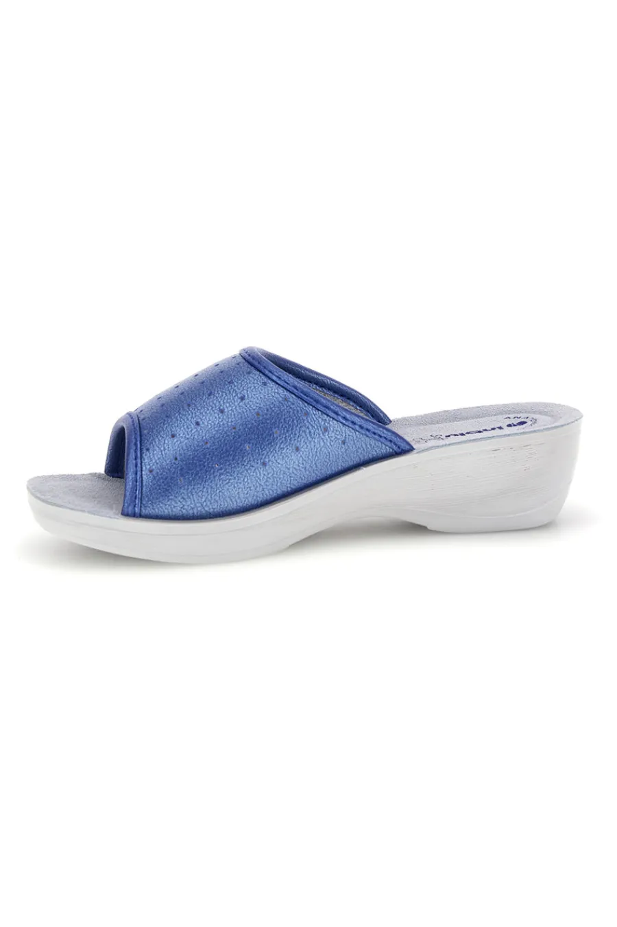 Ciabatte blu con zeppa 45N PL-INBLU Outlet