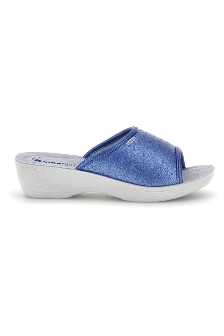 Ciabatte blu con zeppa 45N PL-INBLU Outlet