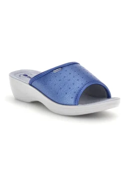 Ciabatte blu con zeppa 45N PL-INBLU Outlet