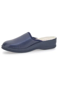 Ciabatte Blu Made In Italy Con Plantare In Vera Pelle 824100-LE SOFT Outlet