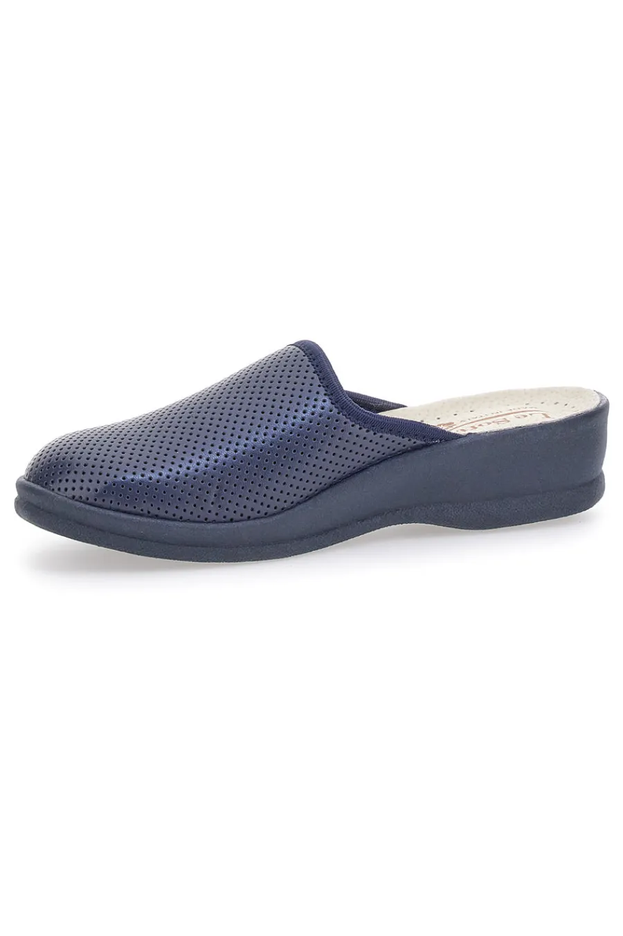 Ciabatte Blu Made In Italy Con Plantare In Vera Pelle 824100-LE SOFT Outlet