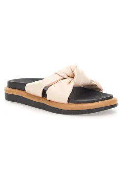 Ciabatte casual 43 Beige con arricciatura-PRIMA RIGA Online
