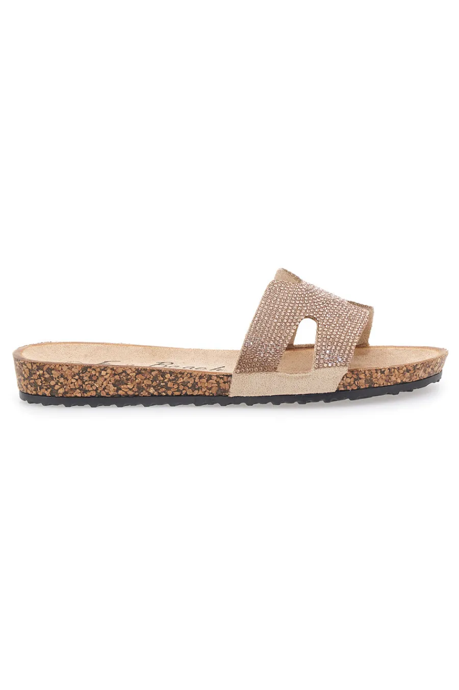 Ciabatte Champagne con Fascia Glitterata 13523-FUN BEACH Hot