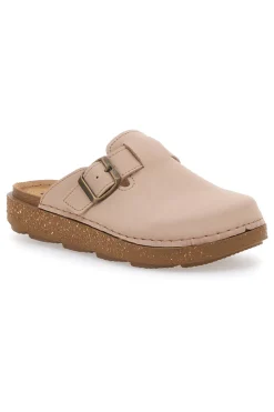 Ciabatte chiuse beige con fibbia regolabile 24EDA-INBLU Outlet