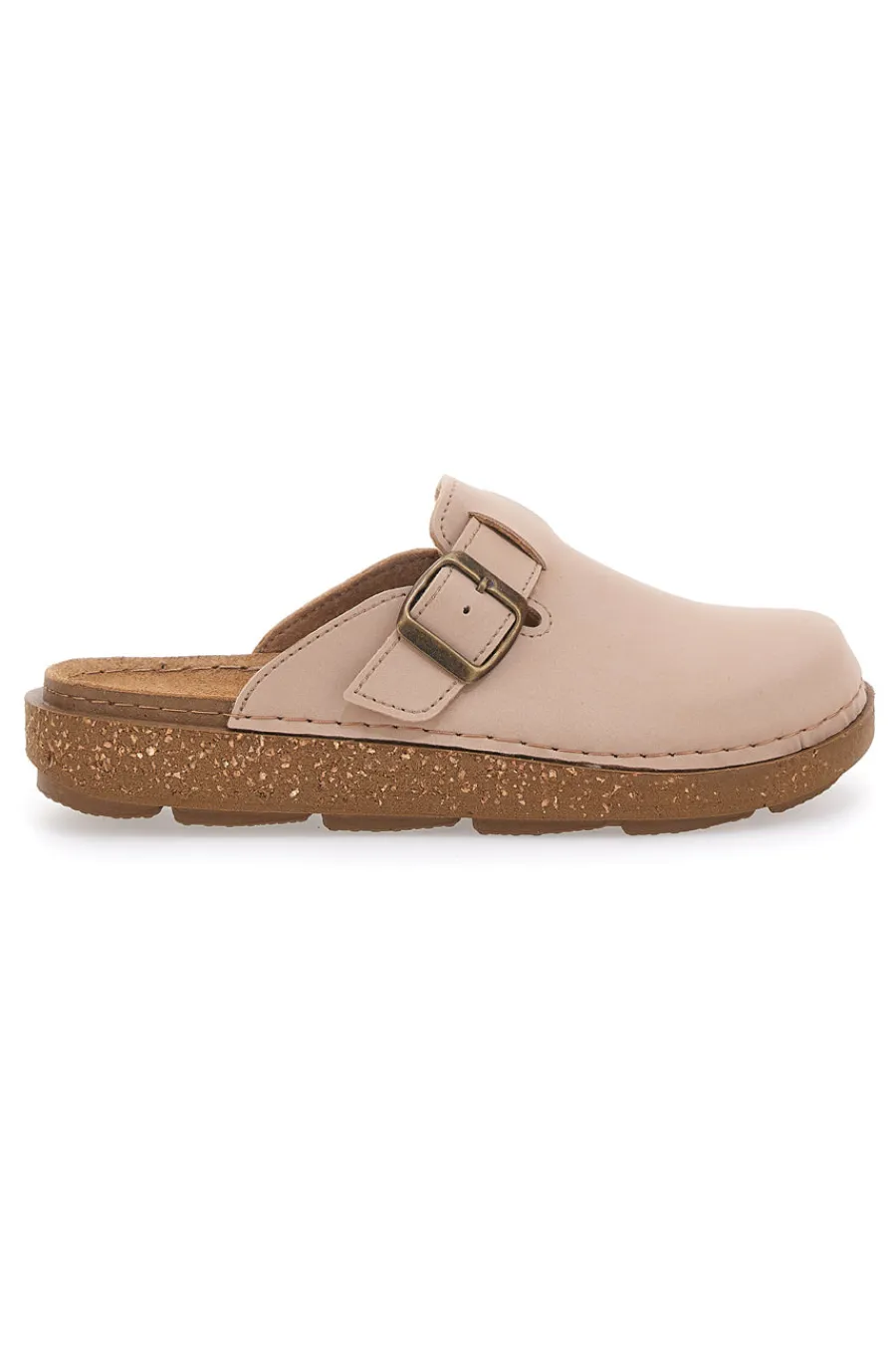 Ciabatte chiuse beige con fibbia regolabile 24EDA-INBLU Outlet