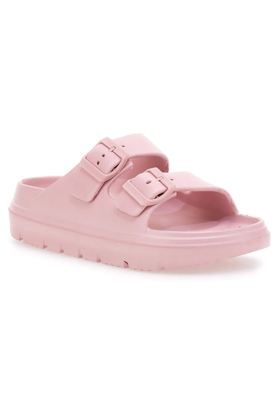 Ciabatte Chunky Rosa Con Doppia Fascia 12-WOZ Outlet