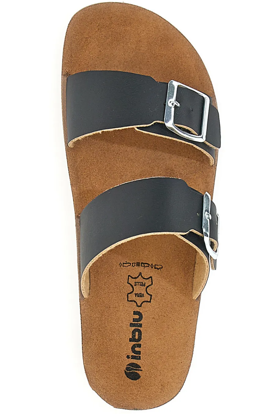 Ciabatte con Doppia Fascia 40 CP Nere-INBLU Hot