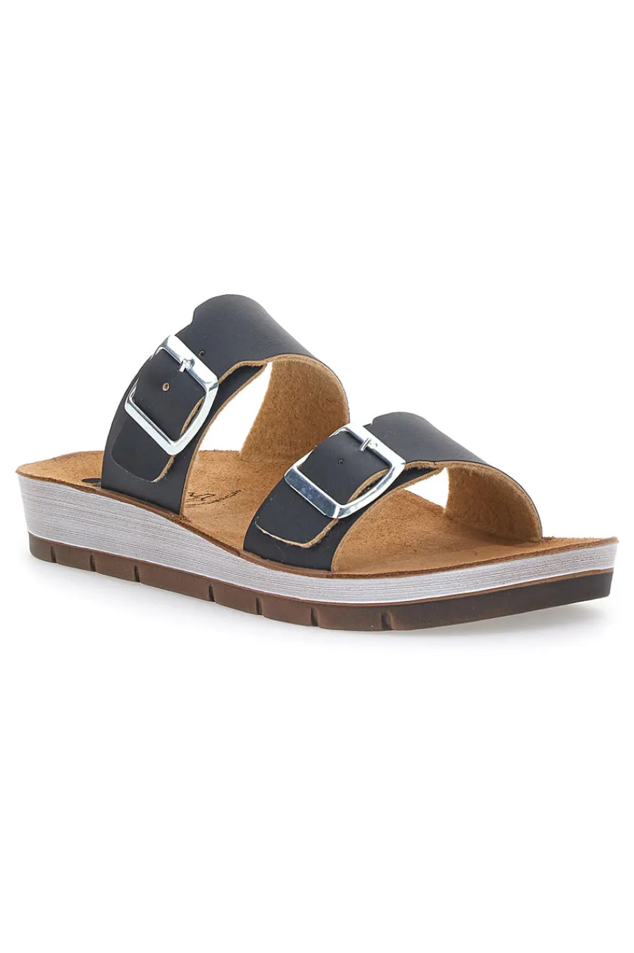 Ciabatte con Doppia Fascia 40 CP Nere-INBLU Hot