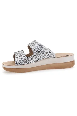 Ciabatte con Doppia Fibbia Leopardate 14 FT-INBLU Clearance