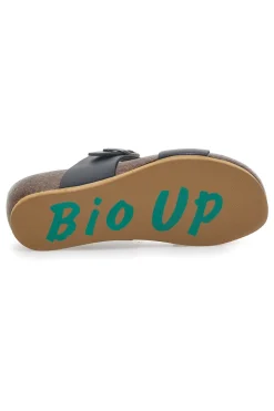 Ciabatte con Fibbia Nere 22713-BIO UP Discount