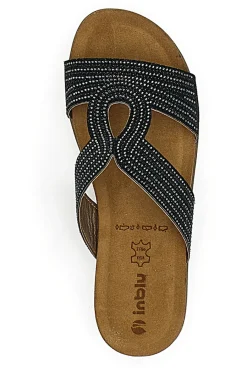 Ciabatte con Strass 29 PG Nere-INBLU Outlet