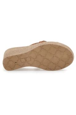 Ciabatte con Zeppa 106 Cognac-GAIA MANIA Outlet