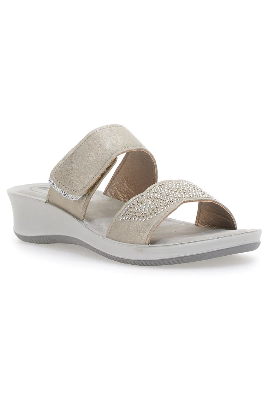 Ciabatte con Zeppa 4 Se Grigio-INBLU Discount