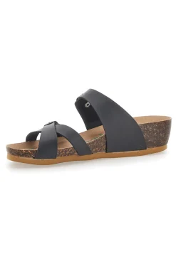 Ciabatte con Zeppa Nere 22313-BIO UP Sale