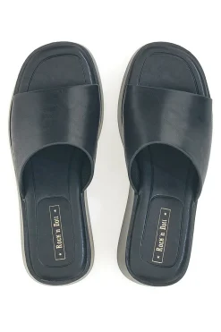 Ciabatte con zeppa neri minimal Rock'n Doll H3T9027-ROCK' N DOLL Sale