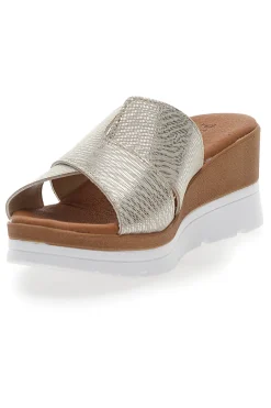 Ciabatte con Zeppa Platino 11072411-PLOCADI Discount