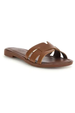 Ciabatte cuoio con fasce intrecciate TIMA641-PITTARELLO SUN Hot
