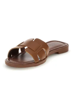 Ciabatte cuoio con fasce intrecciate TIMA641-PITTARELLO SUN Hot
