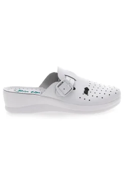 Ciabatte da Lavoro Bianche in Pelle 6205-BIO UP Clearance