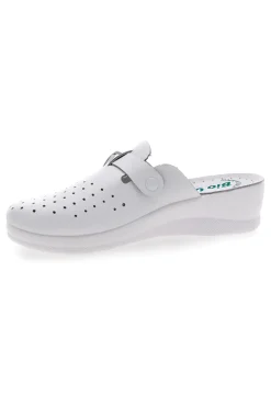 Ciabatte da Lavoro Bianche in Pelle 6205-BIO UP Clearance